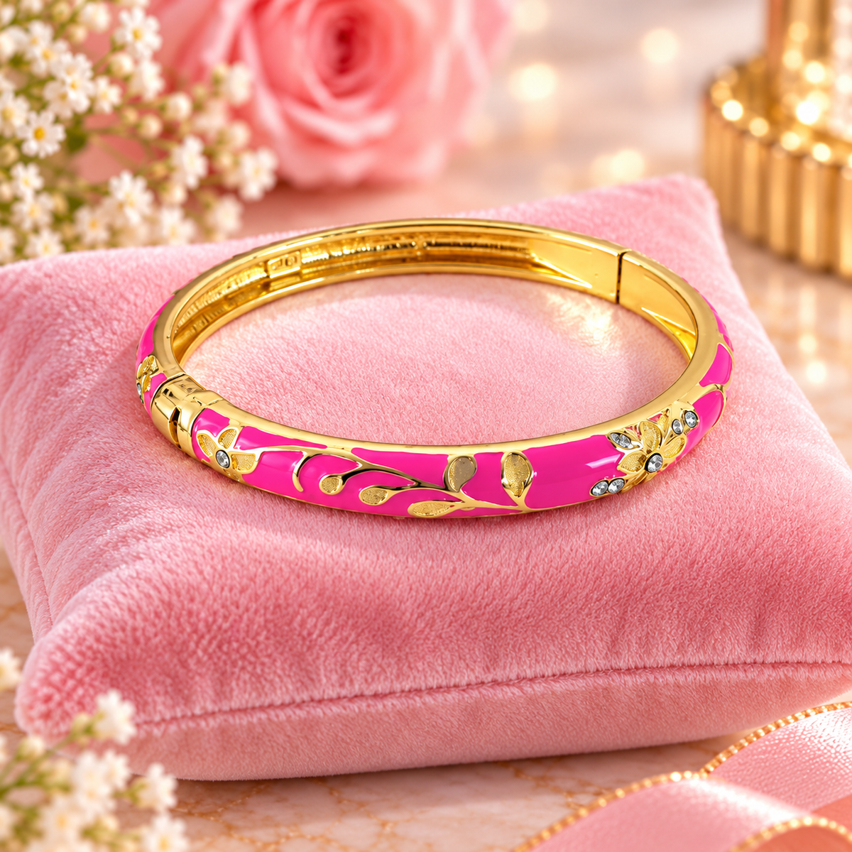 BRACELET CLEOPATRE ROSE BONBON