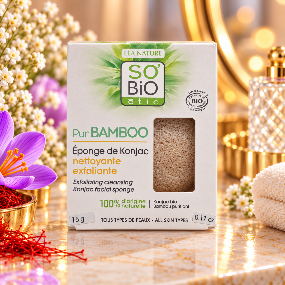EPONGE DE KONJAC PUR BAMBOO