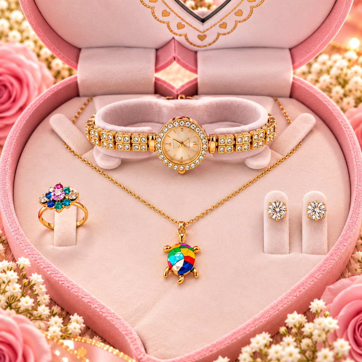 COFFRET MONTRE MULTICOLORE