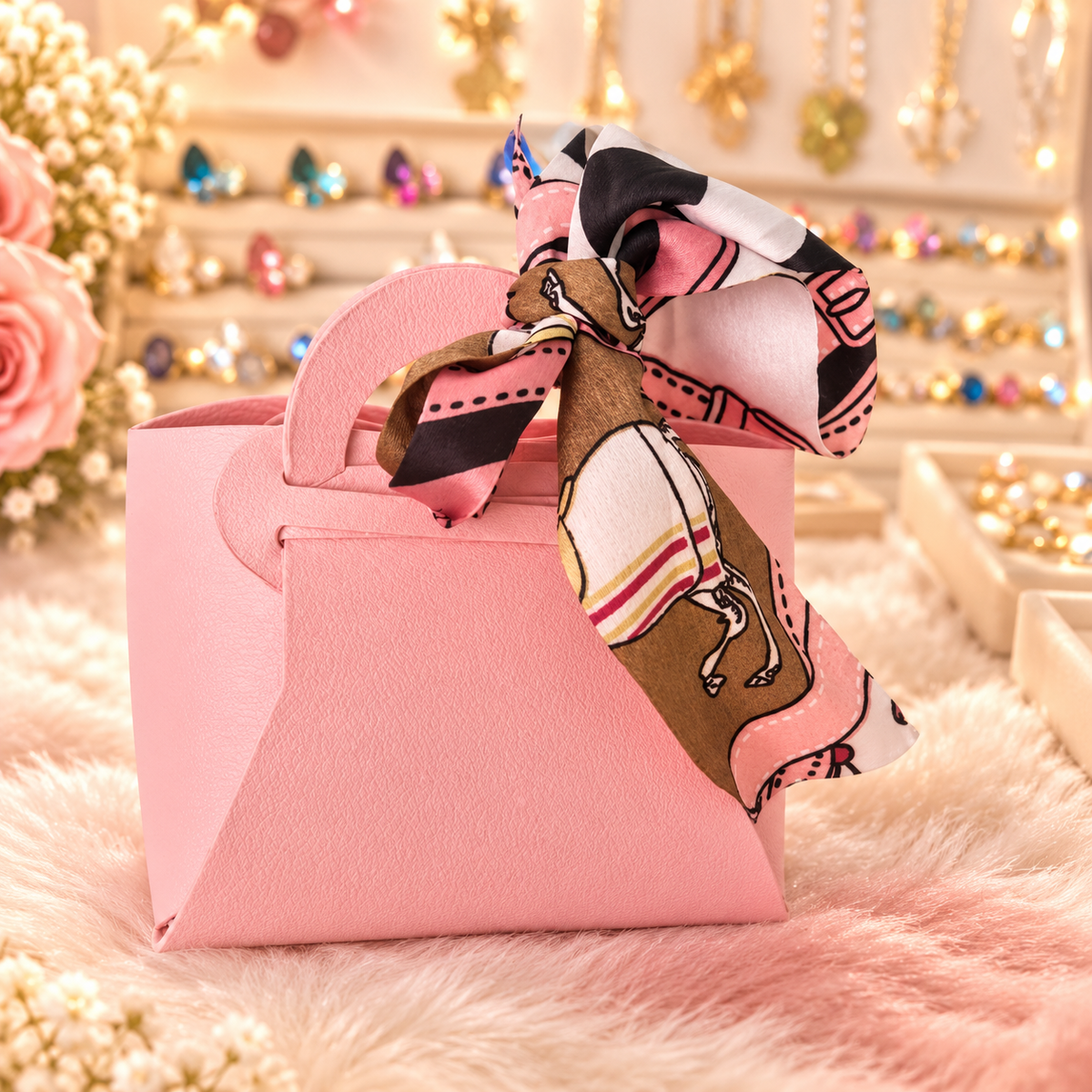 POCHETTE CADEAU ROSE