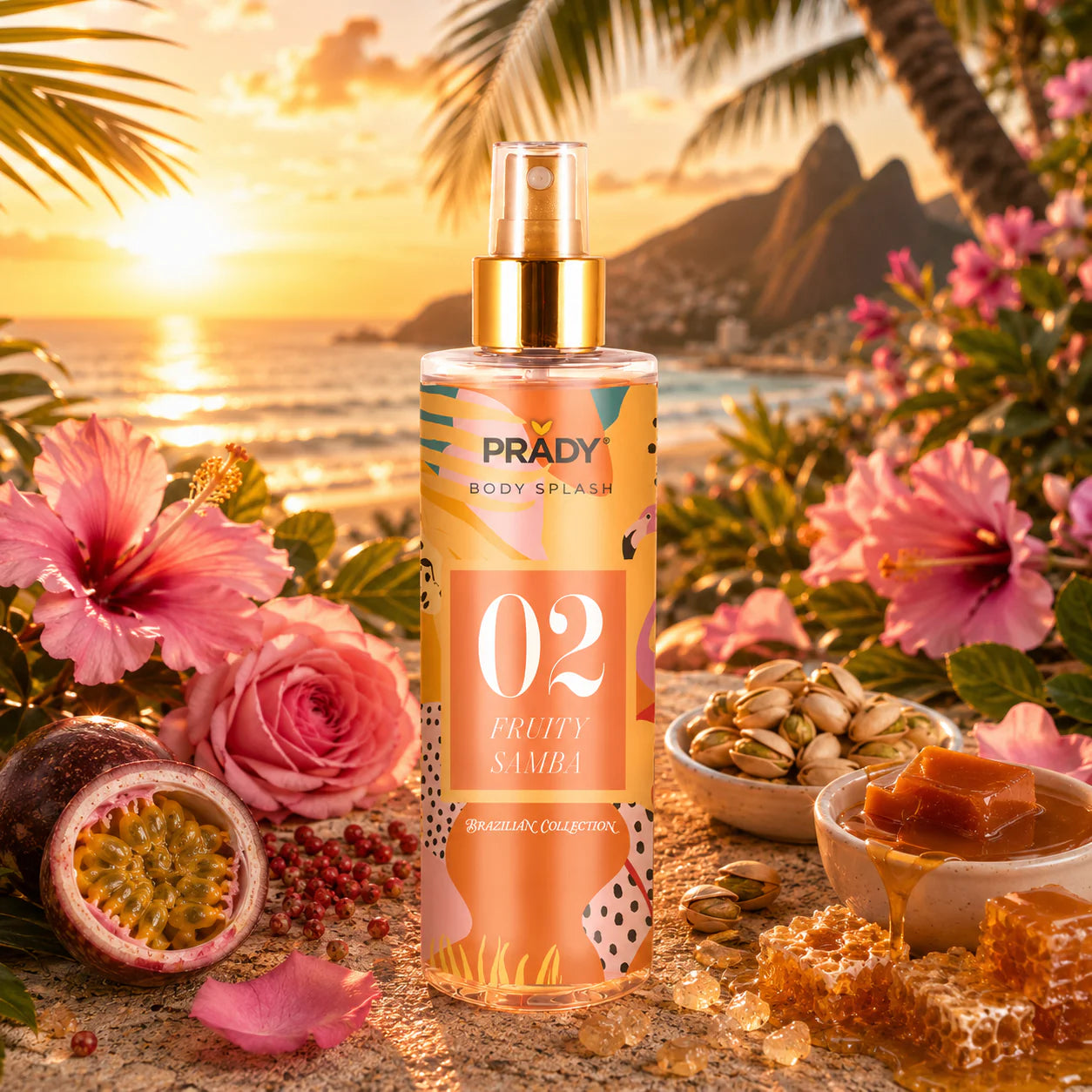 BRUME CORPS ET CHEVEUX FRUITY SAMBA 250ML PRADY