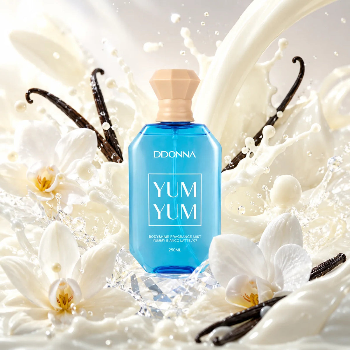 BRUME CORPS ET CHEVEUX YUM YUM BIANCO LATTE D DONNA 250ML