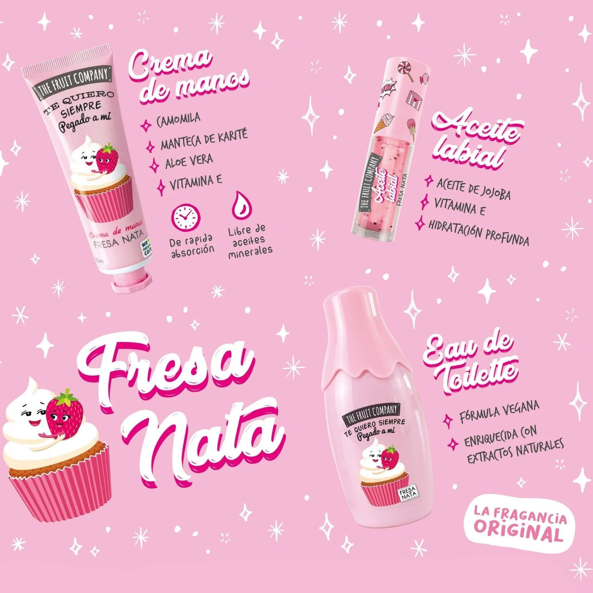 COFFRET NOËL 4 PIECES FRAISE CHANTILLY THE FRUIT COMPANY