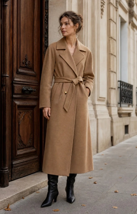 MANTEAU LONG BLEU