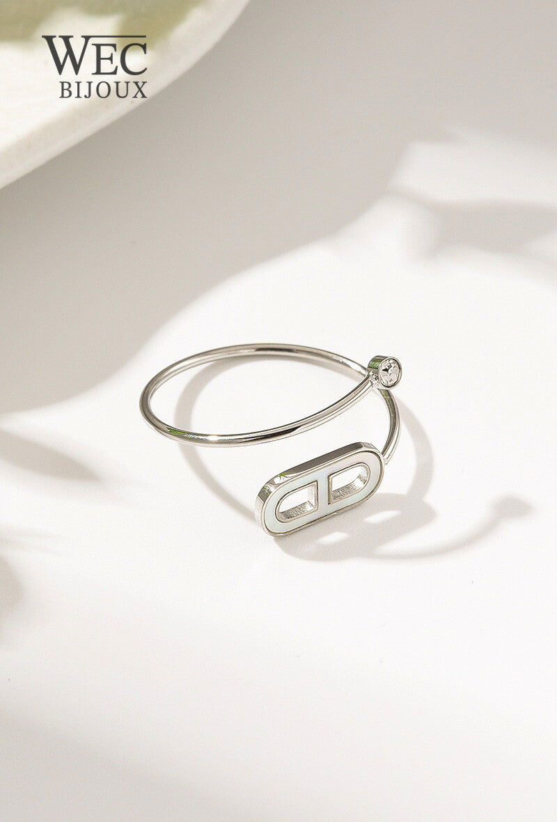 BAGUE INFINITY ARGENTEE