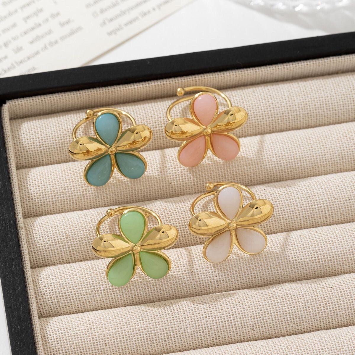 BAGUE FLORA ROSE
