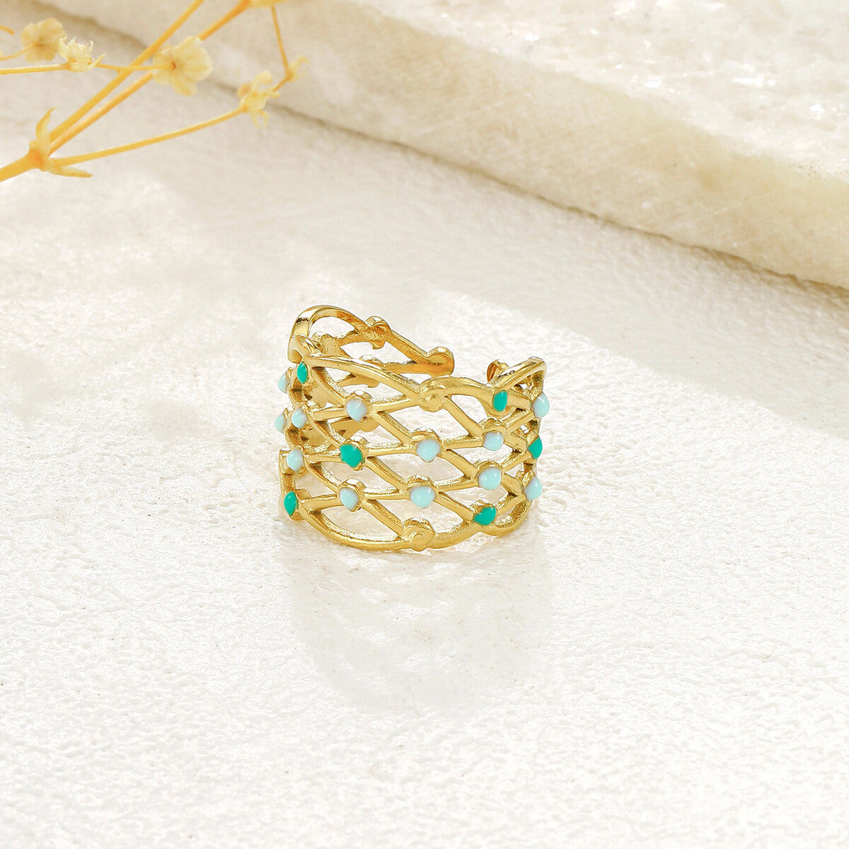 BAGUE NOUR VERT