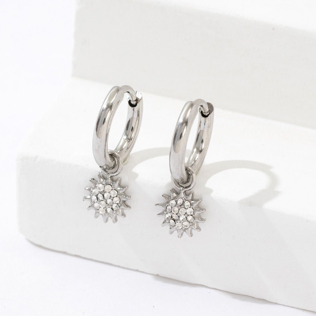BOUCLES D'OREILLES SAMANTHA argentées