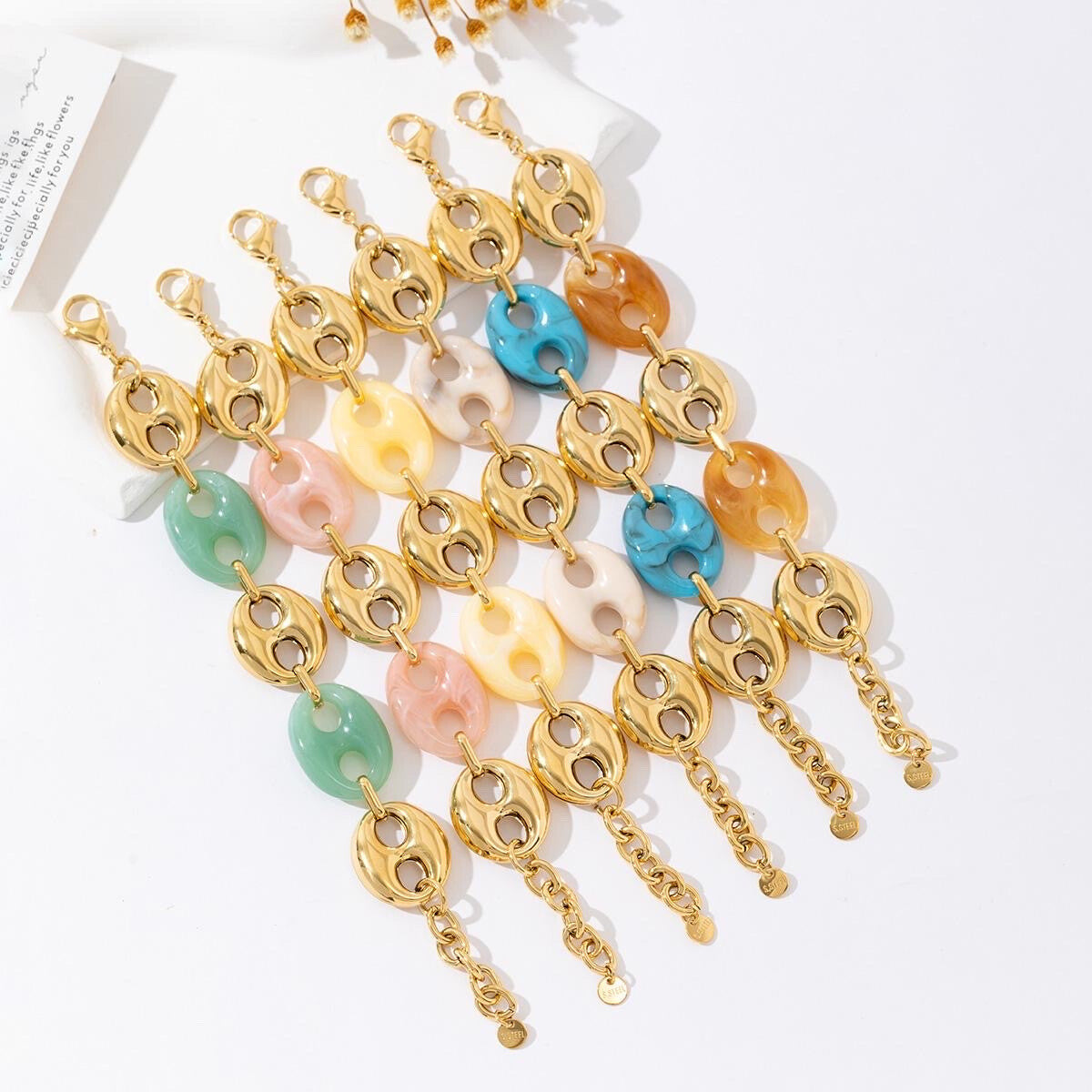 BRACELET LAETITIA JAUNE CLAIR