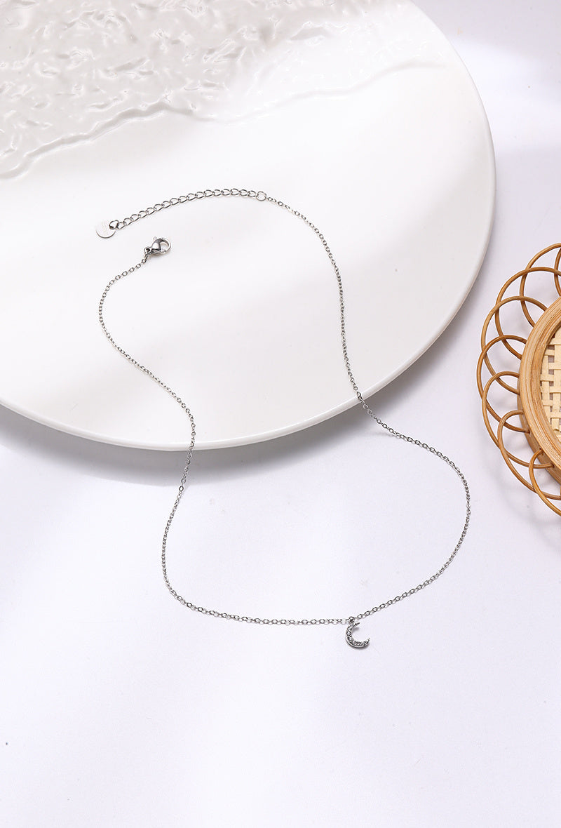 COLLIER LUNA ARGENT