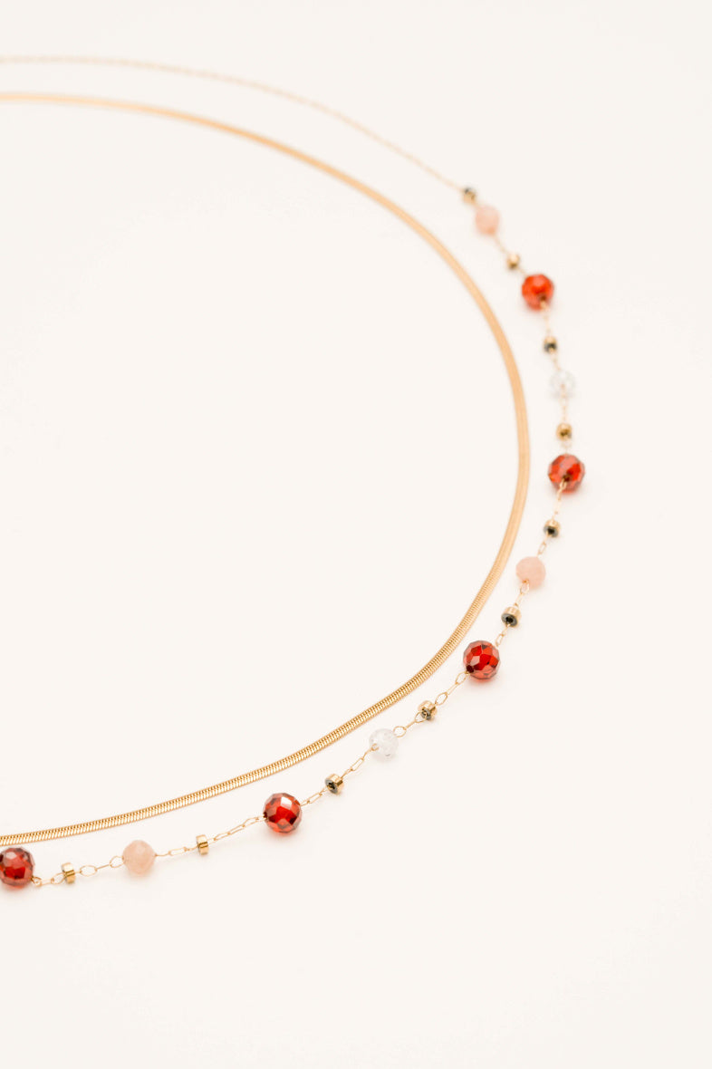 COLLIER MELISSANDRE DOUBLE RANGS