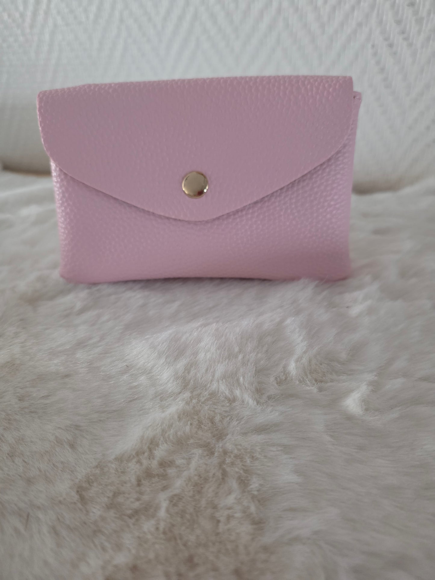 PORTEFEUILLE LEA ROSE EN CUIR