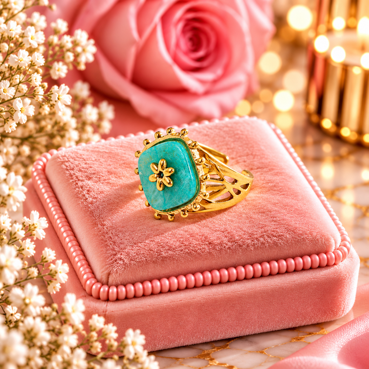 BAGUE MARGOT TURQUOISE