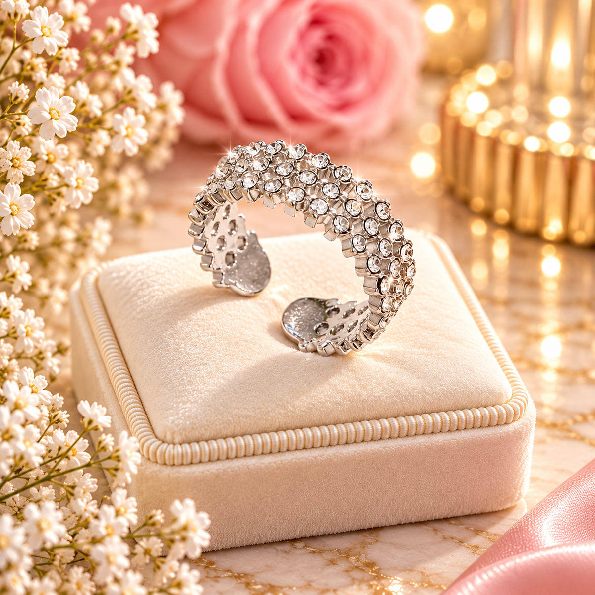 BAGUE CASSIE ARGENTEE