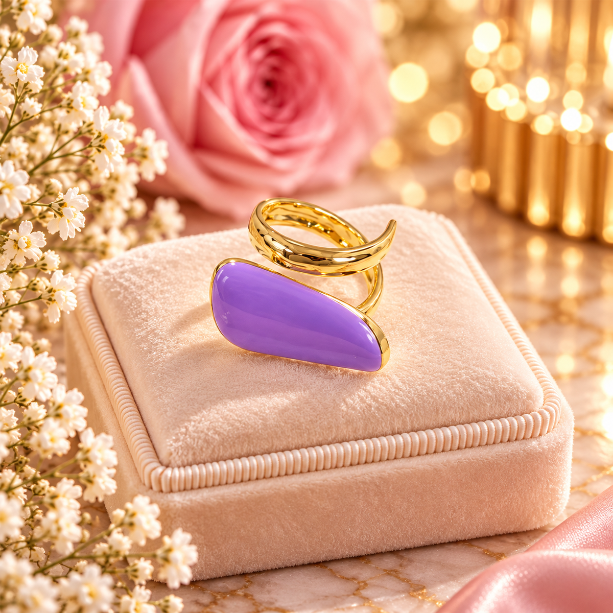 BAGUE SYLVIA LILAS