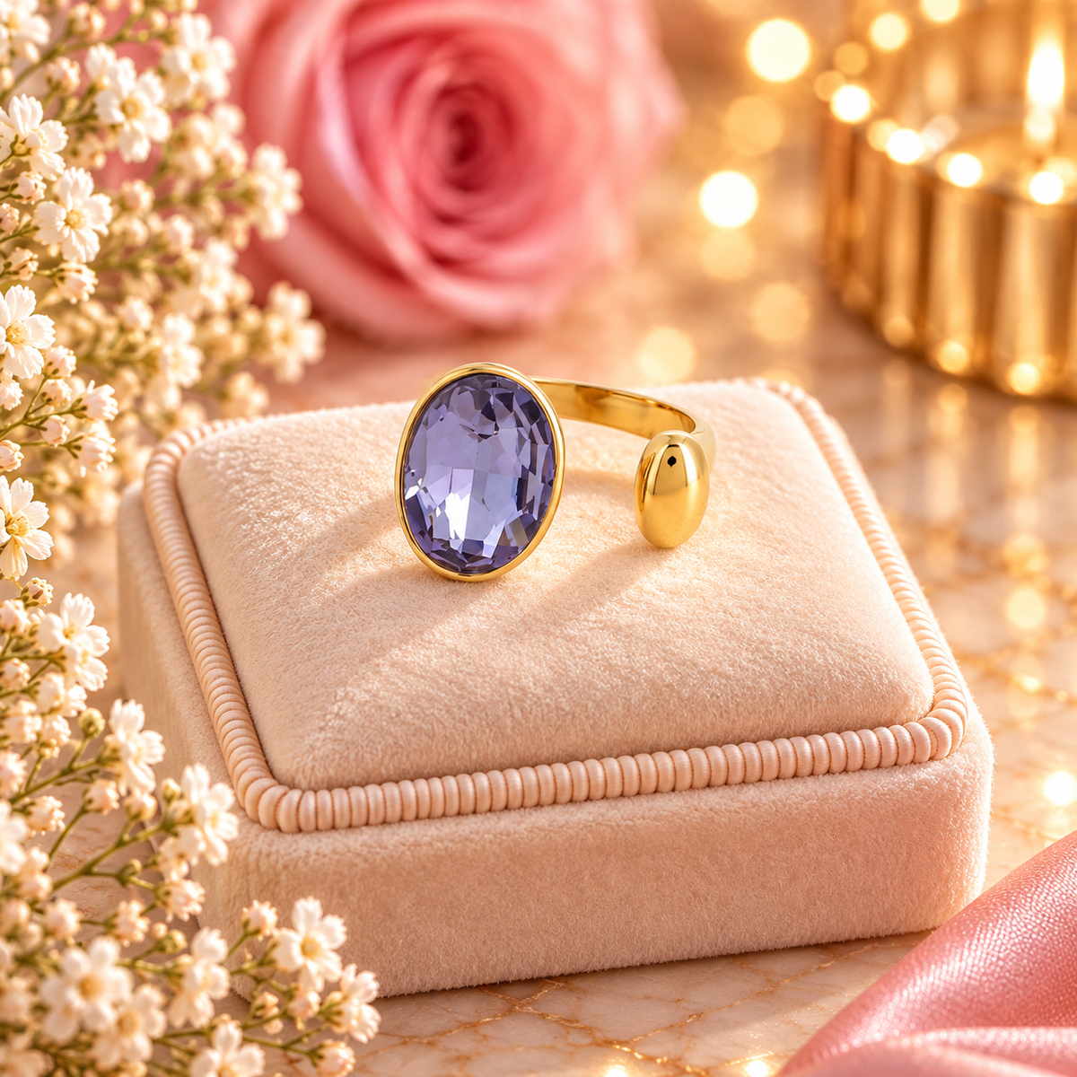 BAGUE OVALINA INDIGO