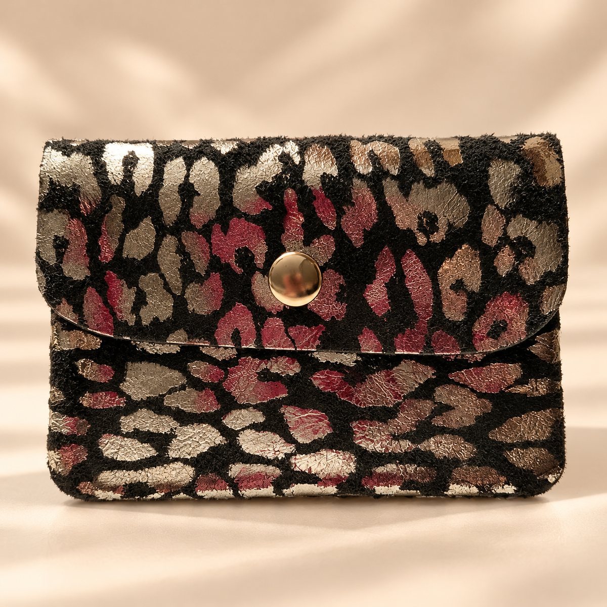 PORTEFEUILLE CHRISTINE LEOPARD KAKI
