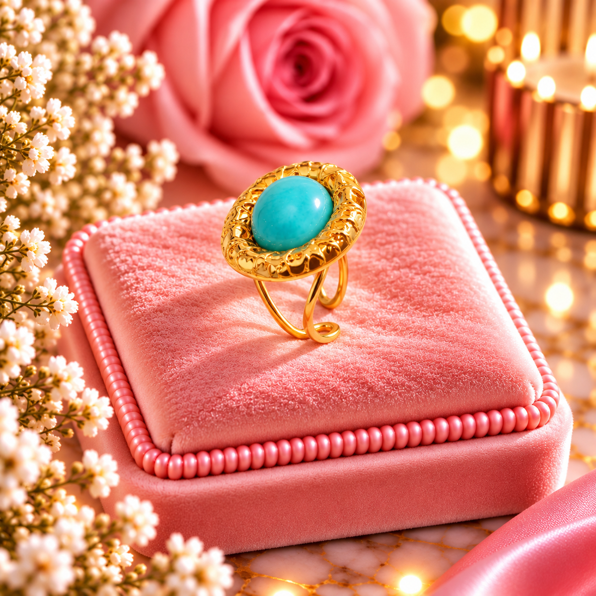BAGUE MELINA TURQUOISE