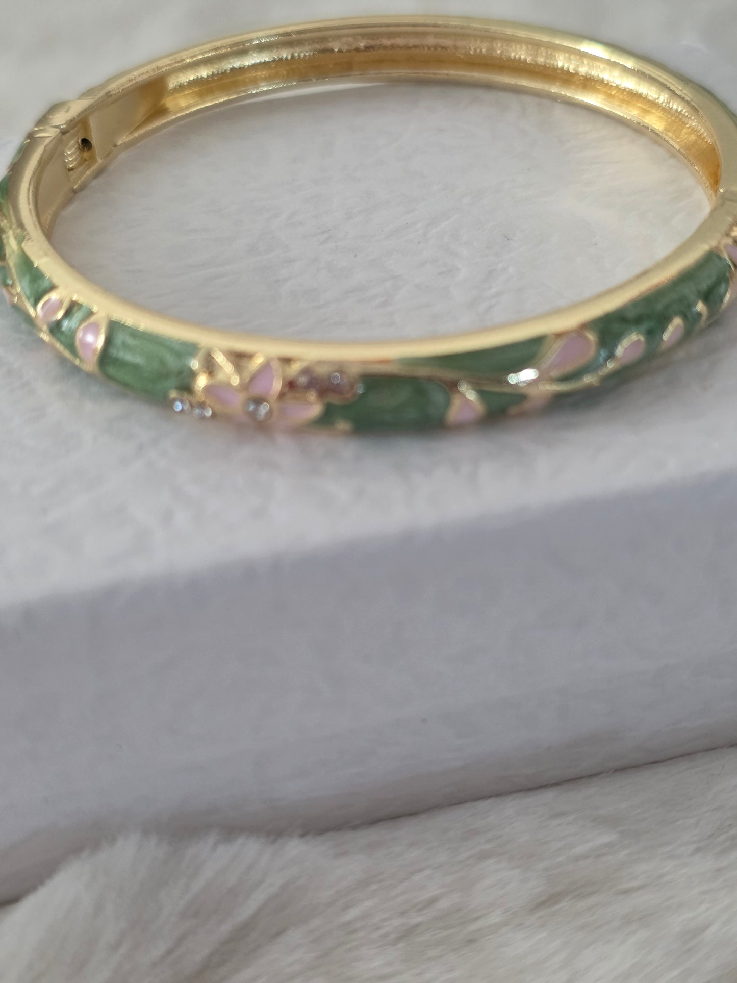BRACELET CLEOPATRE VERT ET ROSE