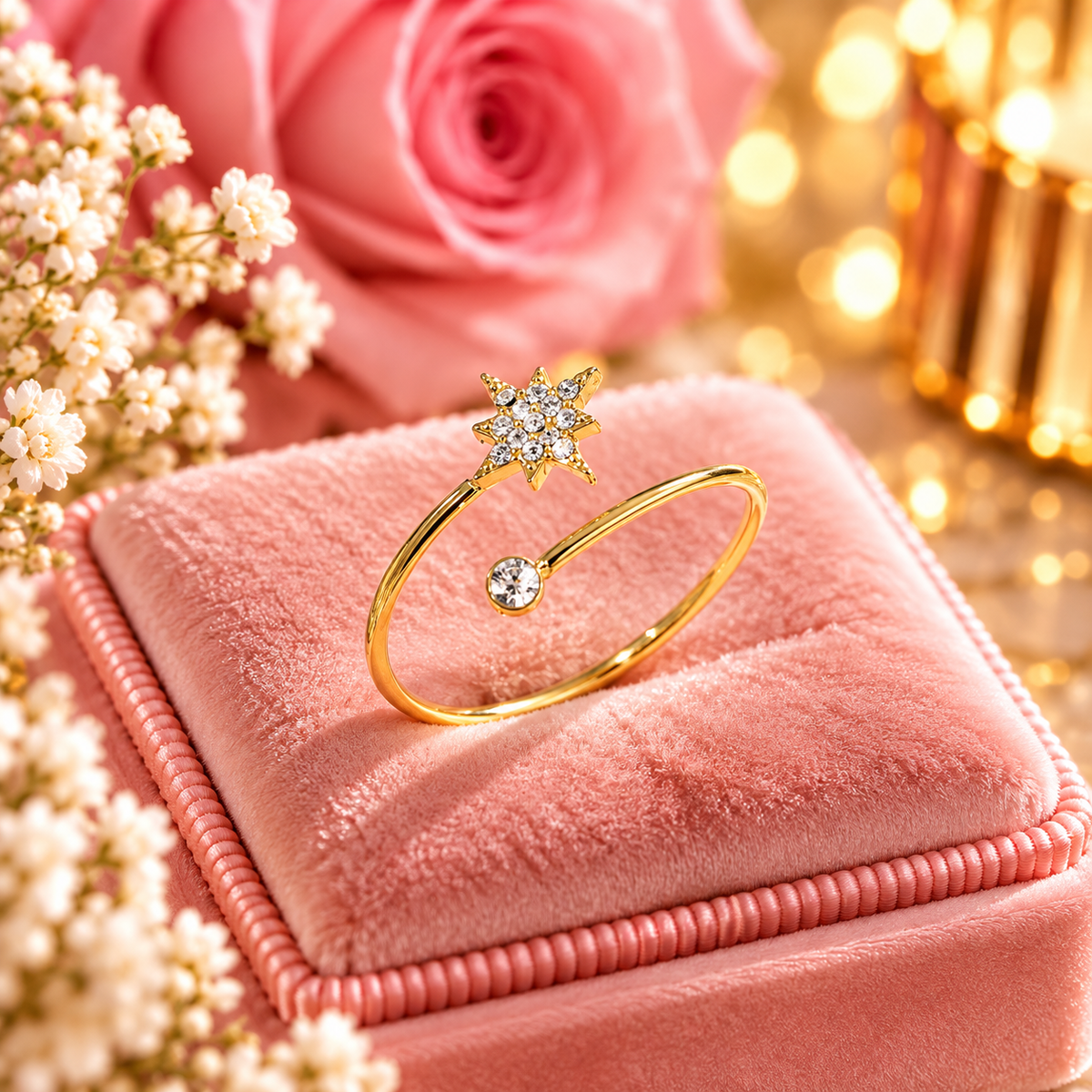 BAGUE ETOILE DOREE