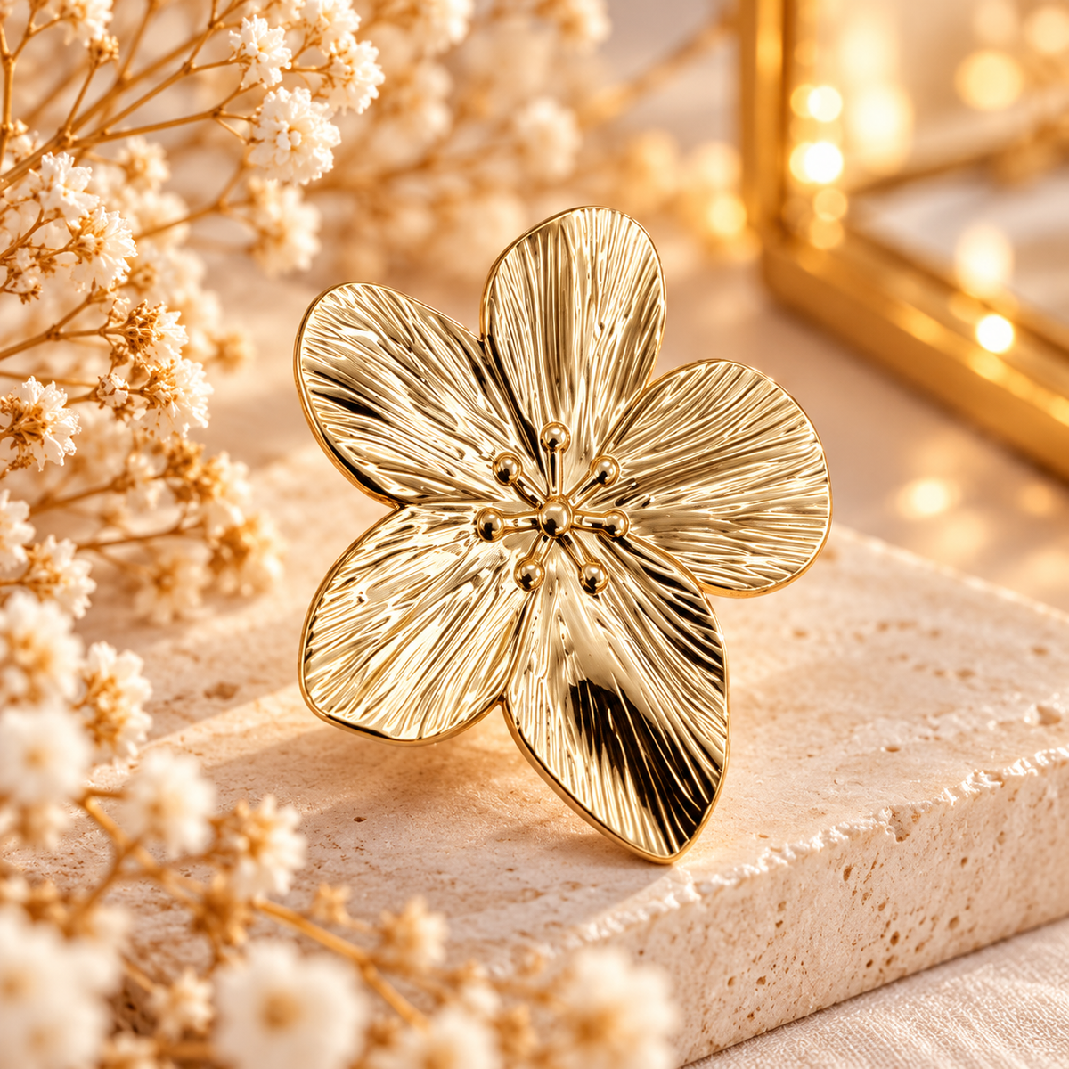 BAGUE INES dorée