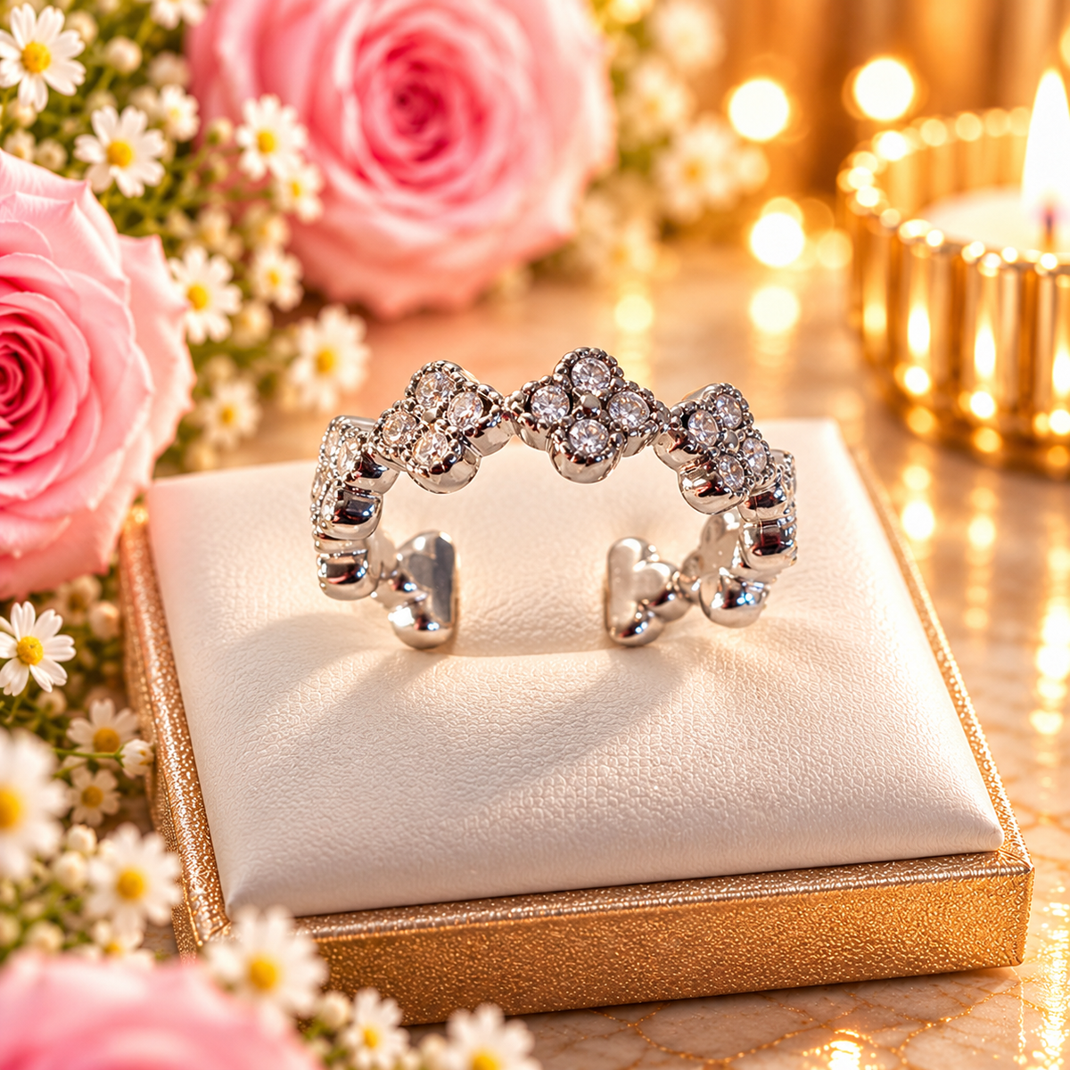 BAGUE ALEXINE ARGENTE