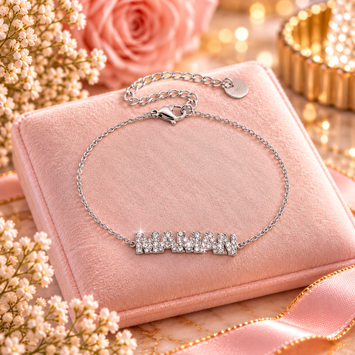 BRACELET MAMAN ARGENT