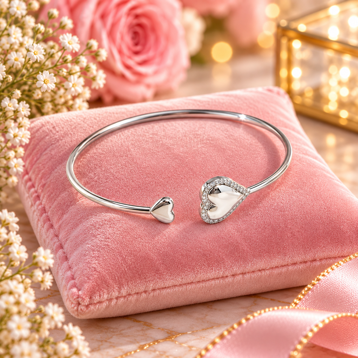 BRACELET JONC SABRINA argenté
