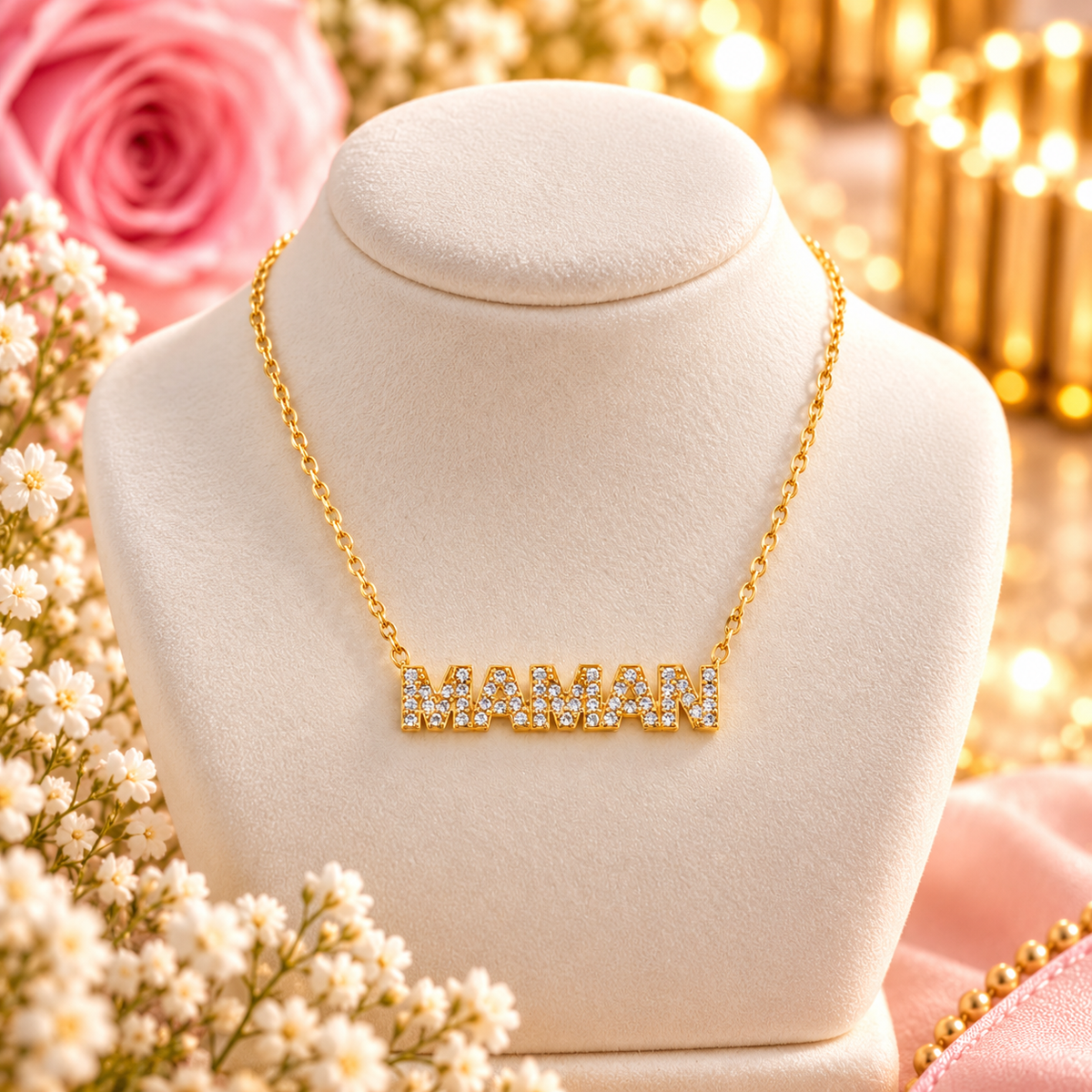 COLLIER MAMAN DORE