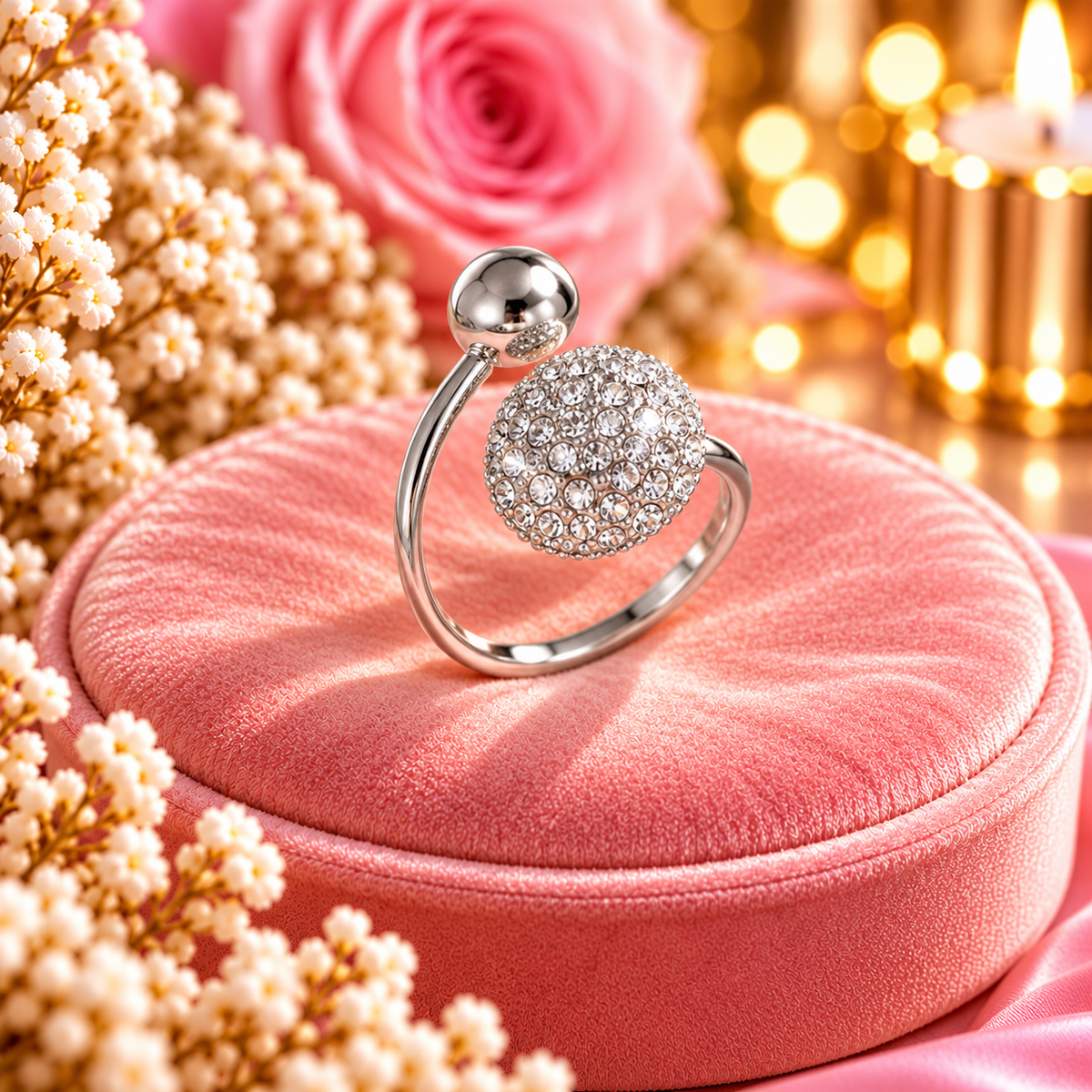 BAGUE RHONDA ARGENTEE