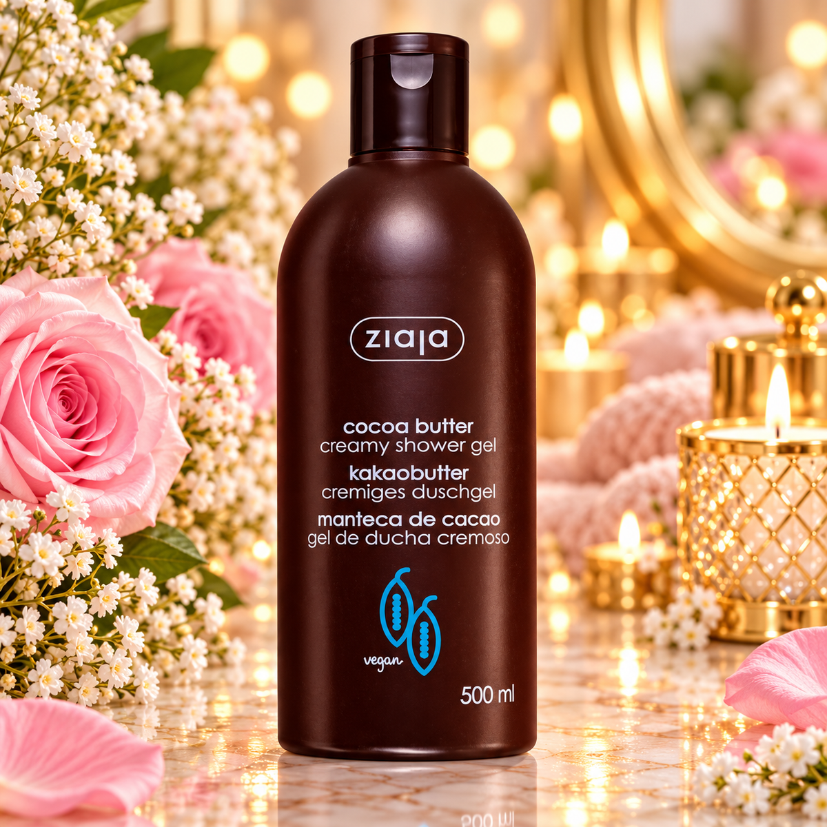 GEL DOUCHE ET SAVON DE BAIN AUX CRISTAUX CUPUACU ZIAJA