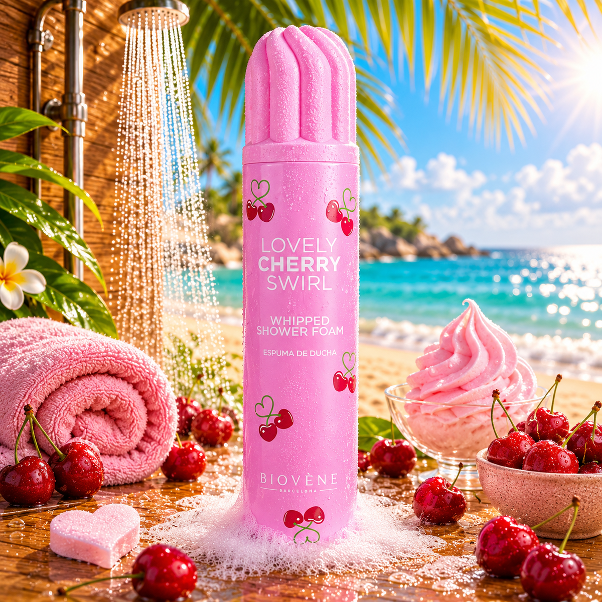 MOUSSE DE DOUCHE LOVELY CHERRY 250ML BIOVENE BARCELONA