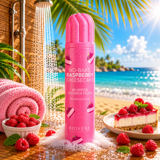 MOUSSE DE DOUCHE NO BAKE RAPSBERRY CHEESCAKE 250ML BIOVENE BARCELONA