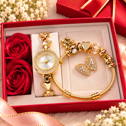 COFFRET MONTRE BRACELET  PAPILLON