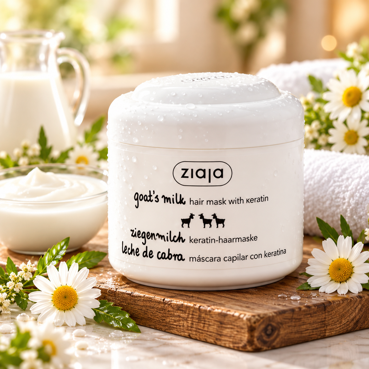 MASQUE REVITALISANT A LA KERATINE ET AU LAIT DE CHEVRE 200ML