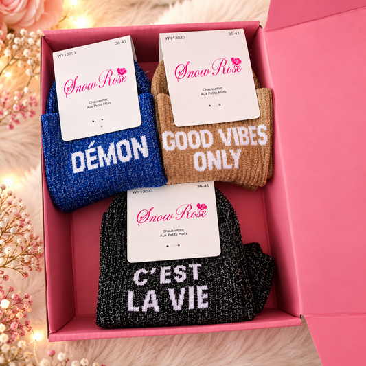 Box chaussettes à paillettes