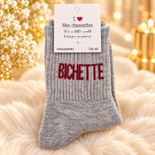 CHAUSSETTES BICHETTE GRIS