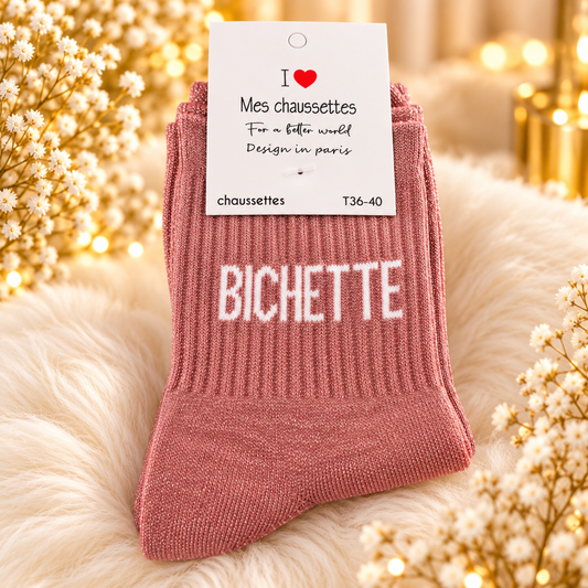 CHAUSSETTES BICHETTE ROSE