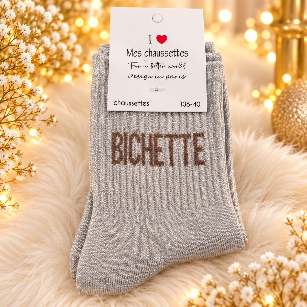 CHAUSSETTES BICHETTE BEIGE