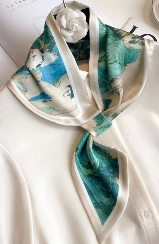 FOULARD TURQUOISE