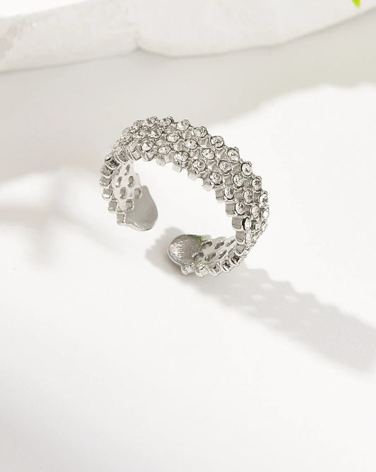 BAGUE CASSIE ARGENTEE