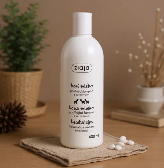 SHAMPOING FORTIFIANT A LA KERATINE ET AU LAIT DE CHEVRE 400ML