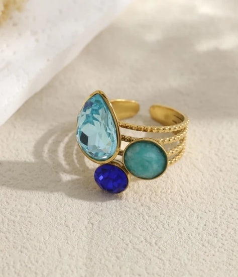 BAGUE TAMARA BLEUE