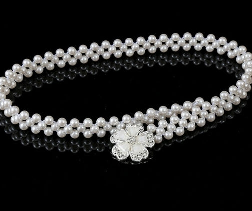 CEINTURE PEARL ARGENTEE