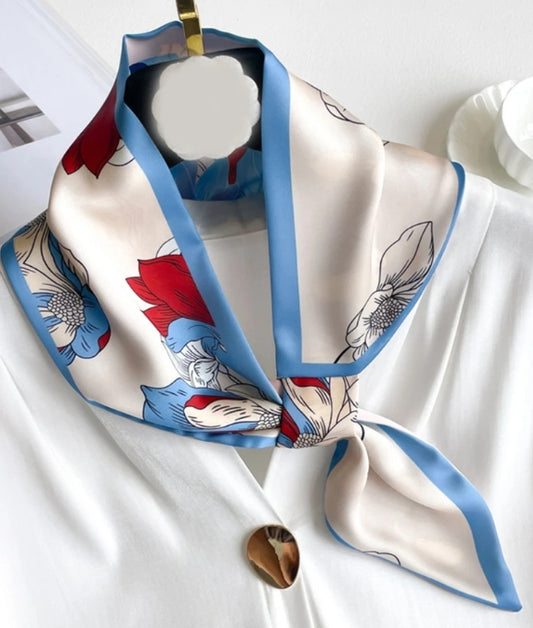FOULARD BLEU ET ROUGE