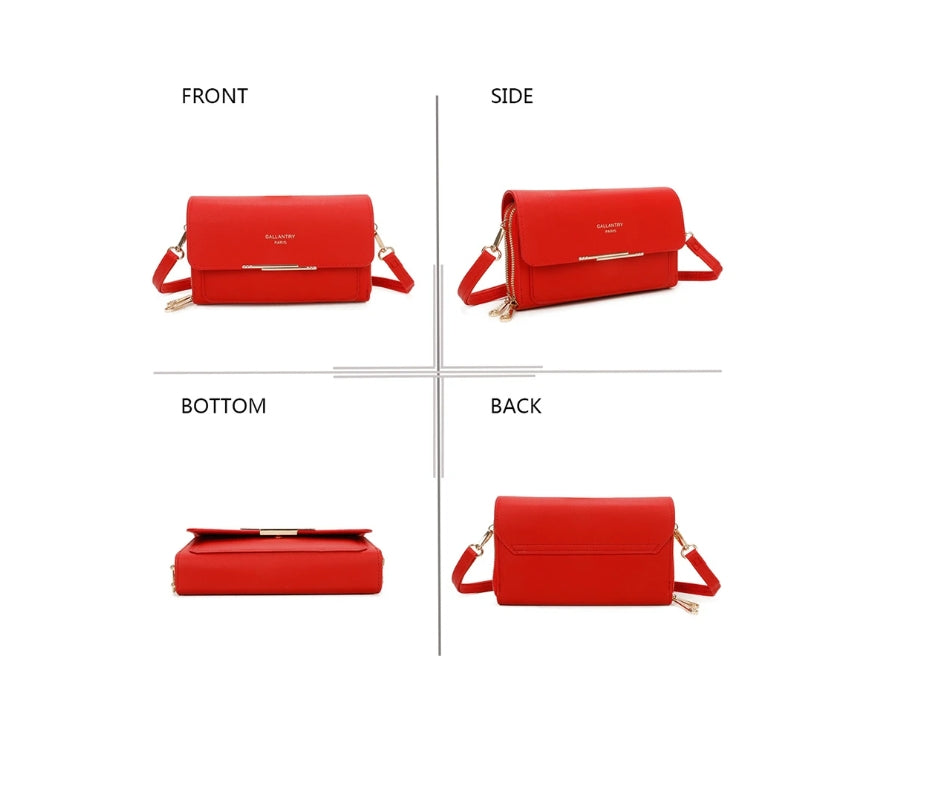 PORTEFEUILLE POCHETTE SIDONIE CAMEL