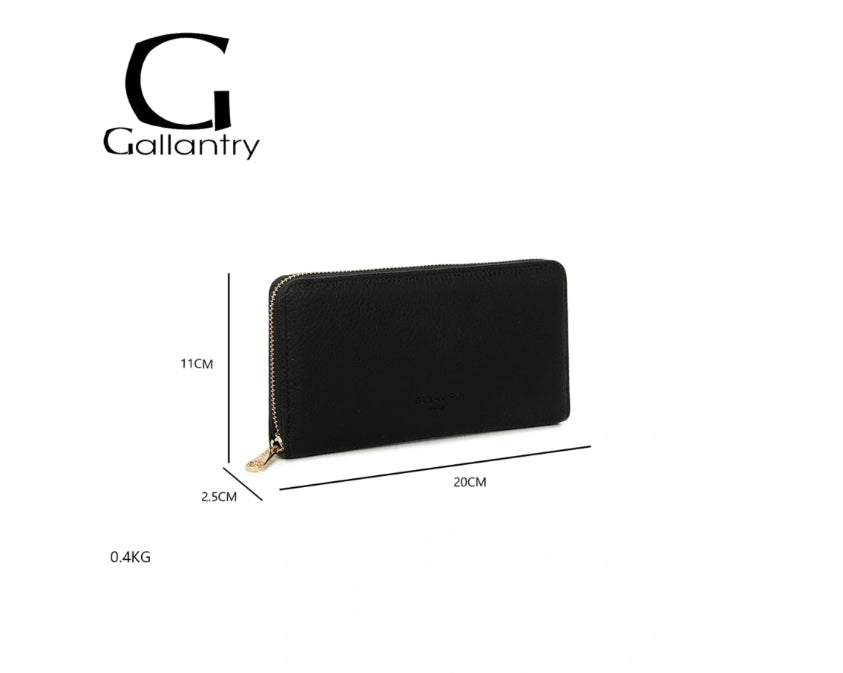 ENSEMBLE PORTEFEUILLE PORTEMONNAIE GARANCE NOIR