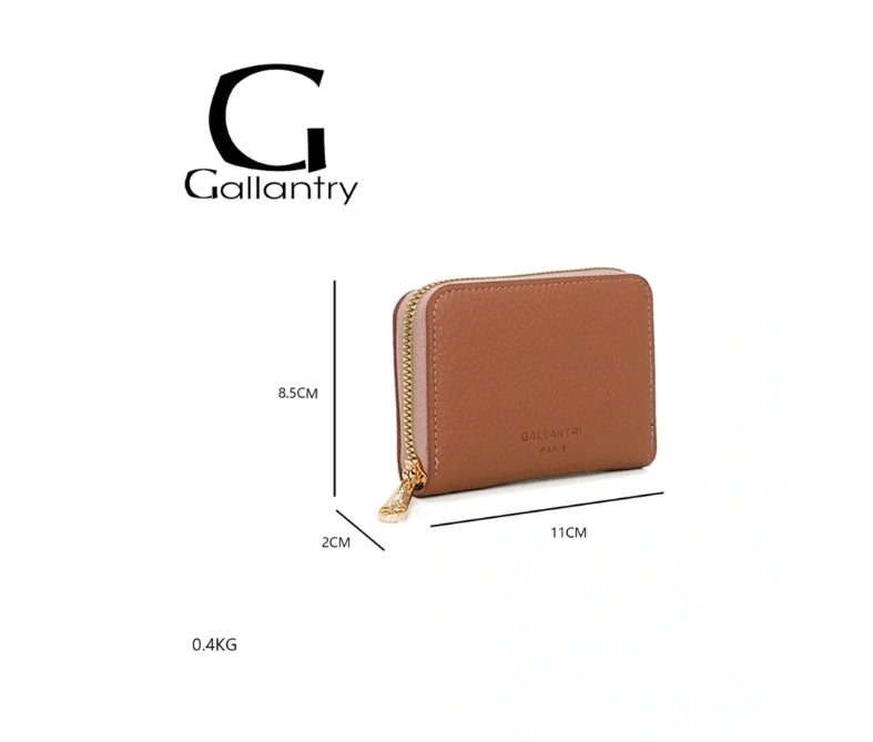 ENSEMBLE PORTEFEUILLE PORTEMONNAIE GARANCE CAMEL