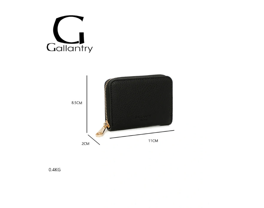 ENSEMBLE PORTEFEUILLE PORTEMONNAIE GARANCE NOIR