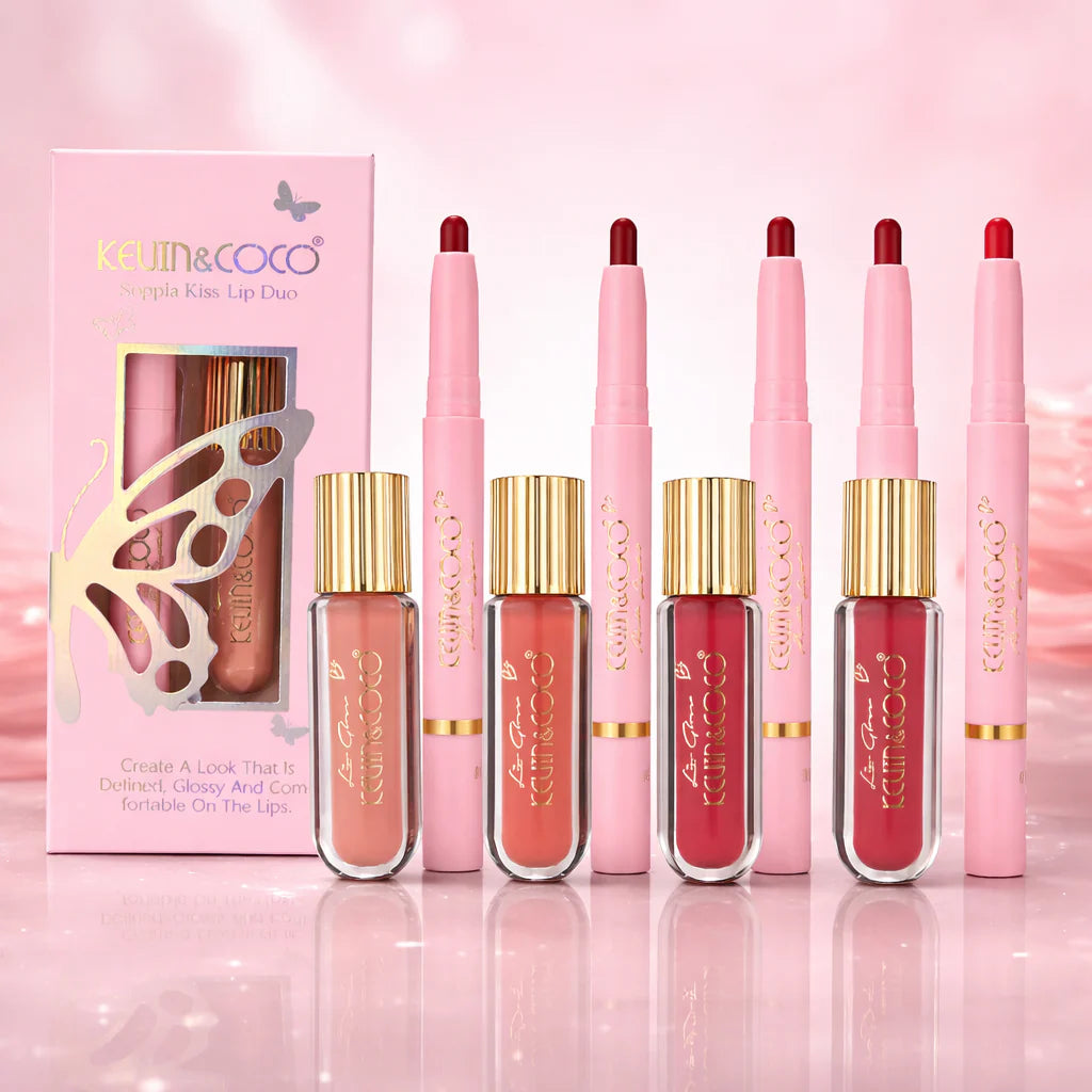 SET COMPLET LEVRES GLOSS ET CRAYON KEVIN & COCO TEINTE 2